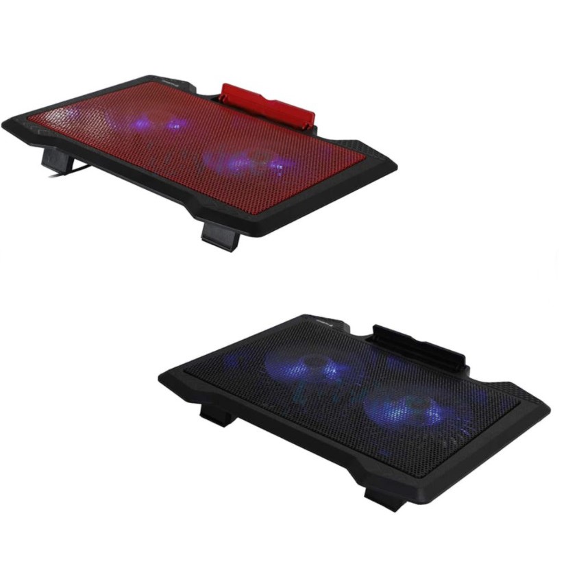 NUBWO NF-233 ระบายความร้อนได้ดีเยี่ยมพัดลมโน็ตบุ๊ค2ใบพัด ไฟสีฟ้าสวยๆ NF233 Cooler Pad