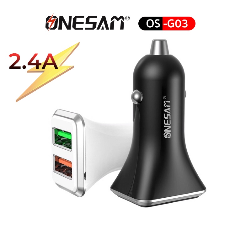 อแดปเตอร์ชาร์จแบตในรถยนต์ ONESAM รุ่น OS-G14 ชาร์จไว 50W Car Charger PD 2 ช่อง ของแท้ 100% รับประกัน 1 ปี