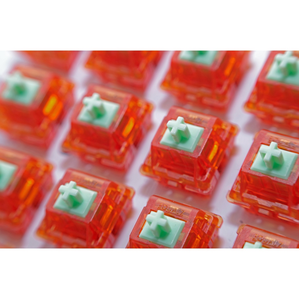 แป้นพิมพ์：10cs/ack Equalz Tangerine Switch 5 Linear Switches For