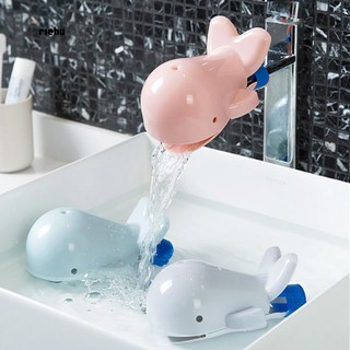 Richu_Water Faucet Chute Extender Spout Tap Child Cute Whale Hand Washing Guard