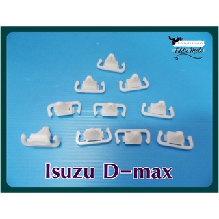 ISUZU D-MAX MASK CLIP SET (10 PCS.) "WHITE" // กิ๊บล็อกหน้ากาก (เซ็ท 10 ตัว) พลาสติก สีขาว