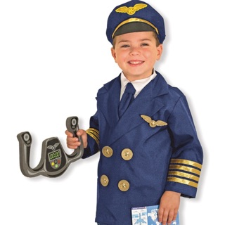 ชุดนักบิน ชุดกัปตัน : Melissa &amp; Doug Role Play Costume - Pilot