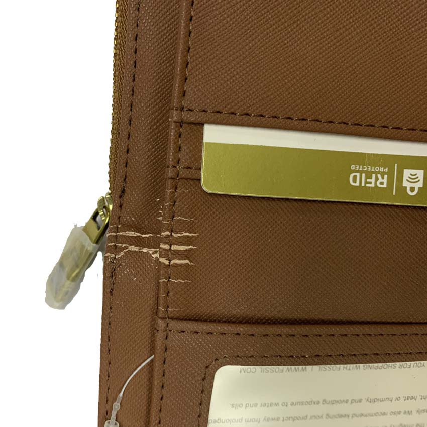 Sekeping Fosil Emma RFID Coklat Mini Multi Dompet D-SL7370914