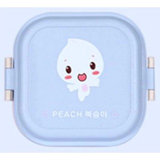 YHL Lunch Box Pinto Bento กล่องใส่อาหาร ที่ใส่อาหาร กับข้าว ปิ่นโต 2ชั้น ทำจากวัสดุธรรมชาติ ลายการ์ตูน