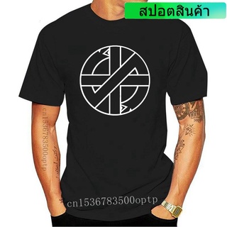 ขายดี เสื้อยืดลําลอง แขนสั้น พิมพ์ลายโลโก้ CRASS Punk UK Anarcho HFcipc55IHaifh63