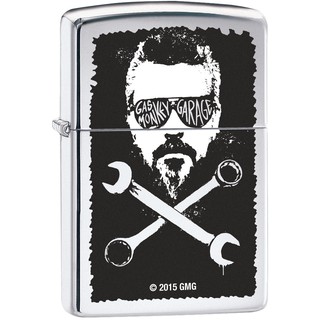 ไฟแช็กกันลม - Zippo Gas Monkey Garage Richard Rawlings, High Polish Chrome