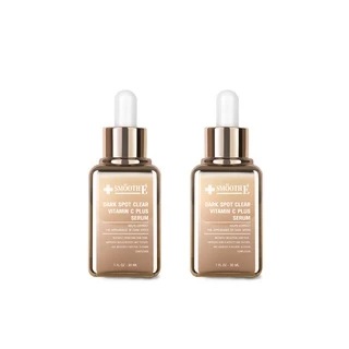 [แพ็ค 2] Smooth E Dark Spot Clear Vitamin C Plus Serum 30ml. ลดจุดด่างดำ ริ้วรอย ผิวกระจ่างใส เซรั่มพรีเมี่ยม