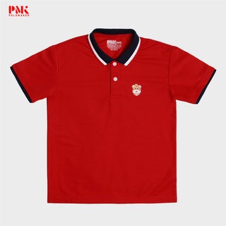 เสื้อโปโลเด็ก Summer Collection สีแดง   ​​ ​KTK00​2 - PMK  Polomaker