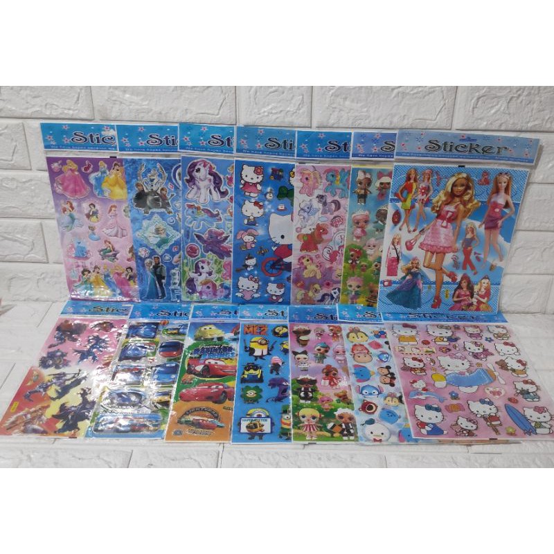 CHILDRENS STICKERS / CHILDRENS CHARACTER STICKERS แทนเน็ต 12 ชิ้น