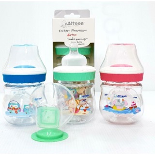 Attoon Premium  แอทตูนขวดนม ไทตัน พรีเมียมปากกว้าง ขนาด150ml/5oz(คละสี)1ขวด