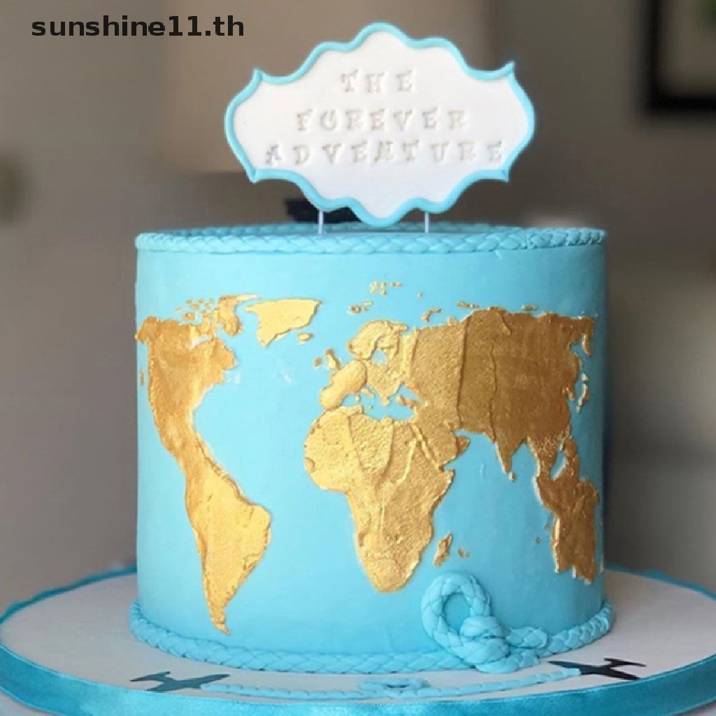 Onesun Diy แม แบบเบเกอร แม แบบแผนท โลกแม แบบวาดภาพเค ก Shopee Thailand