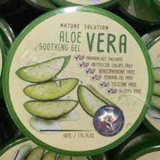 #เจลว่านหางจระเข้ Nature Solution Aloe vera gel  50มล.