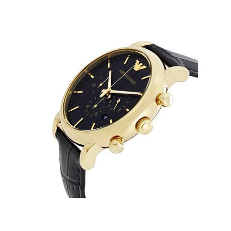 Emporio Armani AR1917 Men's Chronograph Date Leather Strap Watch | Shopee  Thailand
