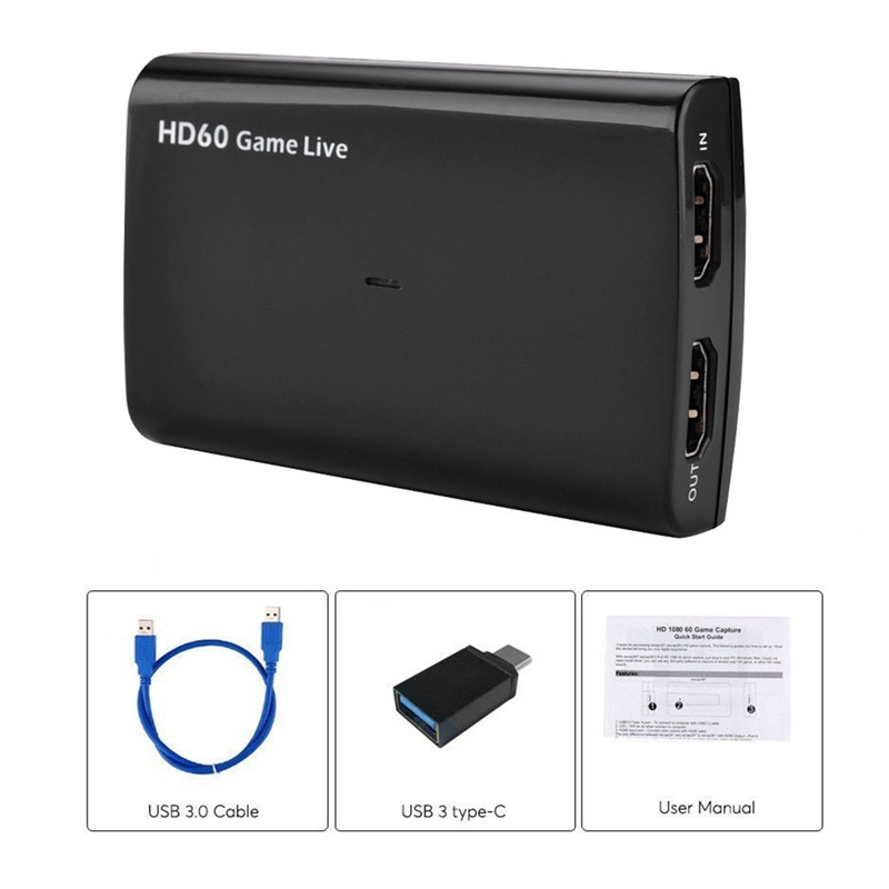 การ์ดวิดีโอเกม 1080P Hdmi Usb 3.0 Hdmi Hd60 Hd สําหรับเล่นเกม Drt #8