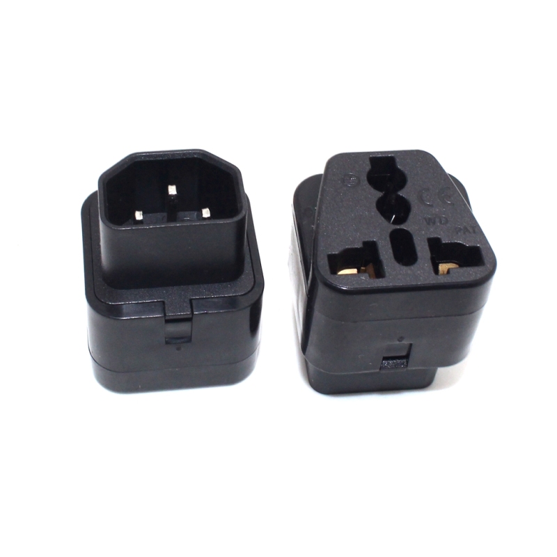 Iec 320 C14 UPS อะแดปเตอร์แปลงไฟ 10A 250V ตัวเมีย AU US UK EU เป็น C14 ตัวผู้ สีดํา ขาว - รูปที่ 2