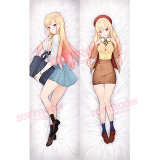 Kitagawa Marin My Dress-Up Darling Dakimakura ปลอกหมอนอิงโซฟา แบบนิ่ม ลายอนิเมะญี่ปุ่น Otaku ขนาด 50x150 ซม. DK2618