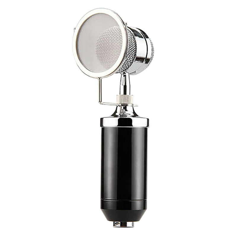 BM8000 Condenser Microphone, Home Large Microphone(Black) oADV