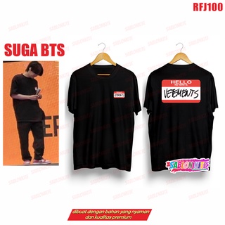 เสื้อยืด !! เสื้อยืด พิมพ์ลาย Bts SUGA MIN YONGGI HELLO MY NAME IS RFJ100 UNISEX