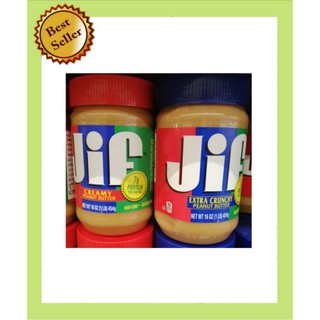 Jif​ Crunch​y​ Peanut​ Butter​ ครั้นชี​ พีนัท​ บัตเตอร์​ ถั่วลิสงบด​ ตราจิฟ​ ขนาด​ 454​ กรัม