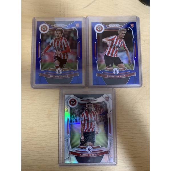 2021-22 panini prizm premier league soccer card brentford set