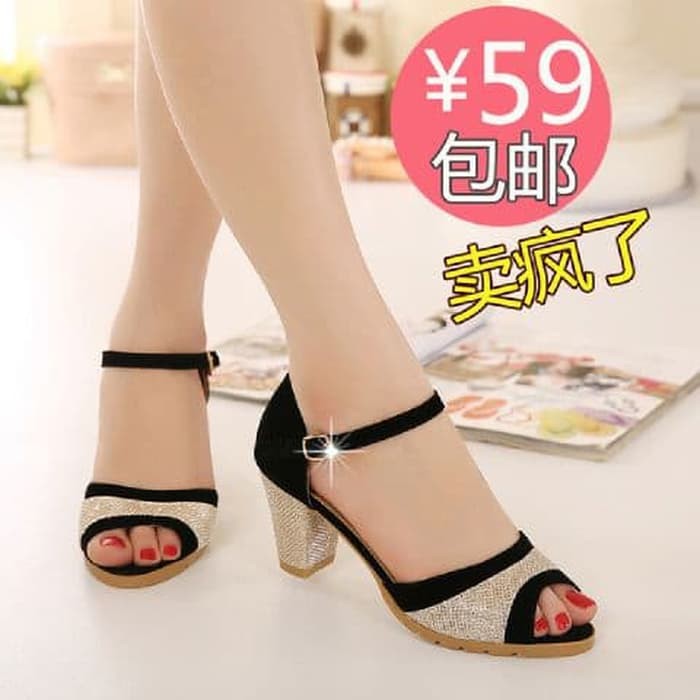 รองเท้าส้นสูง Week End ผู้หญิง Glitter IR 38 Original / พรีเมี่ยมล่าสุดเกาหลี / คําเชิญ / ปาร์ตี้ / 