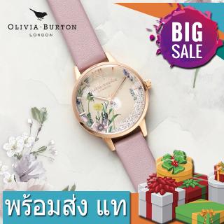 พร้อมส่ง แท  Olivia Burton นาฬิกา การพิมพ์ Rhinestone อารมณ์ในยุโรปและอเมริกา Fanshion OB watch ผู้หญิง