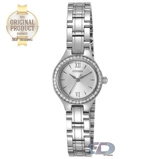 CITIZEN Womens Quartz Stainless Steel Watch รุ่น EJ6090-53A - Silver/White