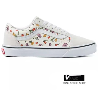 VANS OLD SKOOL POPPY FLORAL CREAM SNEAKERS สินค้ามีประกันแท้