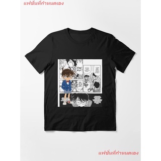 Vintage Photograp Detective Conan Manga Awesome For Music Fan Essential T-Shirt เสื้อยืดแขนสั้น overside เสื้อยืดผู้หญิง