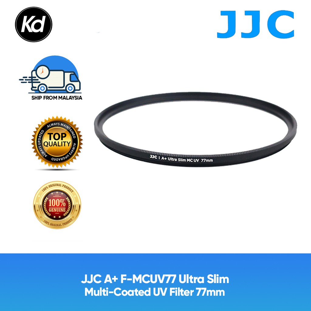 JJC A+ F-MCUV77 ตัวกรอง UV เคลือบหลายแบบ Ultra Slim 77 มม