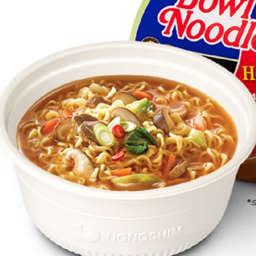 NONGSHIM BOWL NOODLE SOUP HOT & SPICY โบวล์ นู้ดเดิ้ล ซุป ฮอท แอนด์ สไปซี่ 100 g. - รูปที่ 2