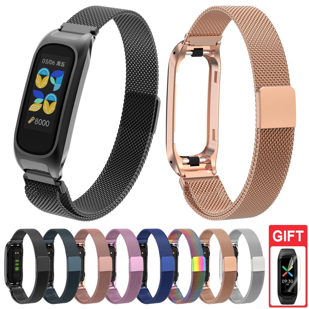 Milanese สายนาฬิกาข้อมือ โลหะ สเตนเลส แบบเปลี่ยน สําหรับ OPPO Band