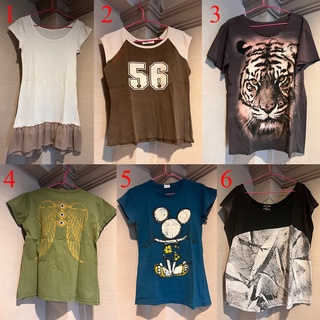 { มือสอง } เสื้อยืดแฟชั่น ราคาถูก 30.- ทุกตัว