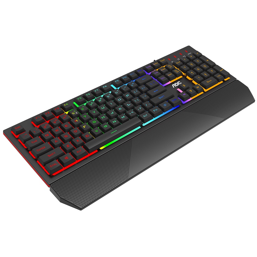 ซื้อคู่ถูกกว่า!!! ...KEYBOARD (คีบอร์ด) AOC GK200 GAMING KEYBOARD (LED สีรุ้ง) ประกัน 2 ปี ของแท้ ประกันศูนย์