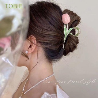 Tobie กิ๊บติดผม รูปดอกทิวลิป และฉลาม ขนาดใหญ่ หรูหรา สําหรับผู้หญิง