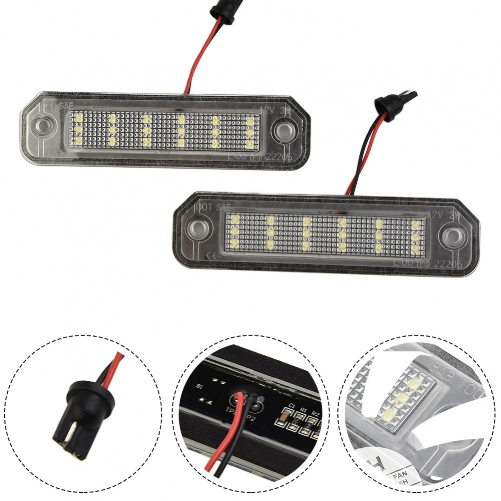 2x ไฟป้ายทะเบียน LED สีขาวสําหรับ 92-00 สําหรับ Honda Civic EJ EK EM EK9 EK4