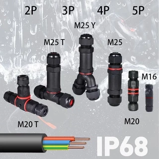 ไอพี68 ขั้วต่อกันน้ําสามทางไฟฟ้า 2/3เข็มหมุด ขั้วต่อสายไฟขั้วใต้น้ํากลางแจ้งปรับปรุงบ้าน