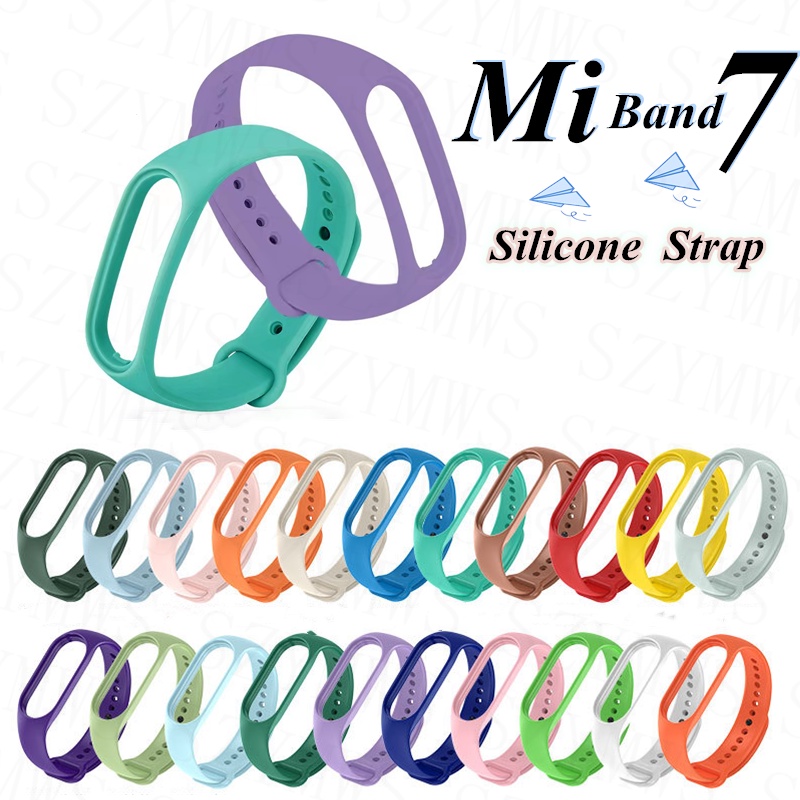 สายนาฬิกาข้อมือซิลิโคน แบบเปลี่ยน สําหรับ Xiaomi Mi Band 7 Mi Band 7 Smartwatch