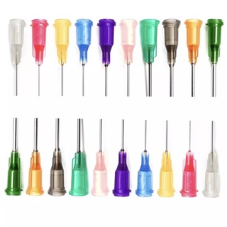 ⭐️ ⭐️หัวเข็มจ่ายกาวสแตนเลส แพค5ชิ้น Dispensing Needle Tips เบอร์ 14-30G