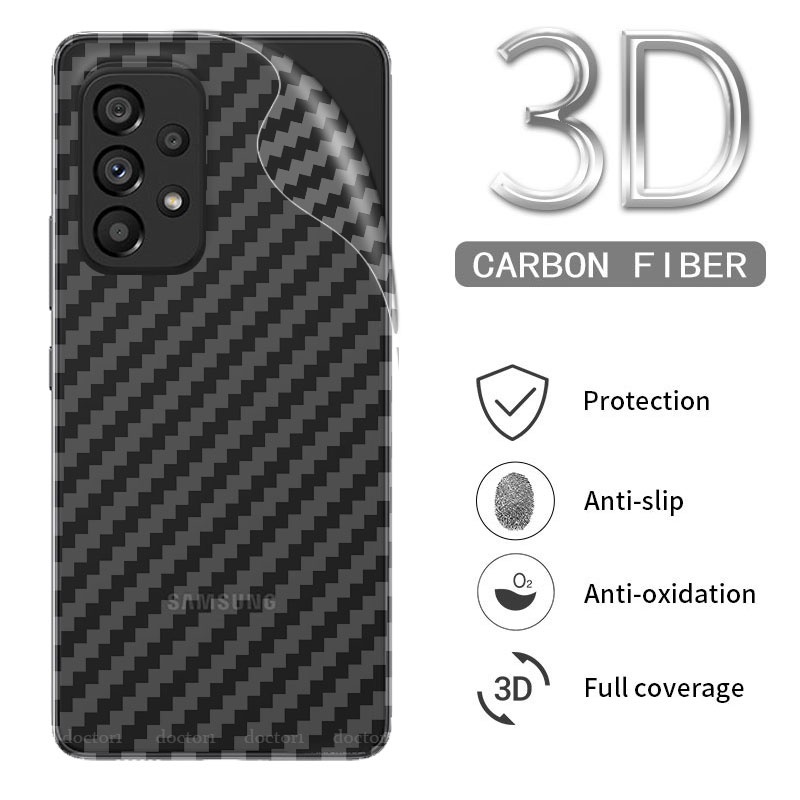 ฟิล์มกันรอยหลัง เคฟล่า Samsung ss Galaxy A16 A06 A56 A36 A26 A55 A35 A15 A25 A54 A34 A24 A05 A05s A04 A04E A04s A14 A13 A23 A33 A53 A73 M14 5G 4G