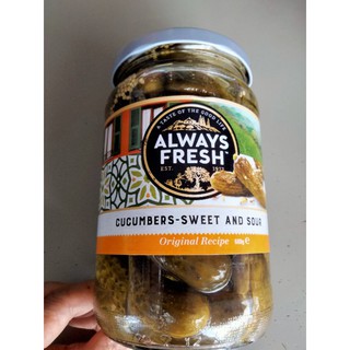 Always Fresh Cucumbers sweet And Sour แตงกวาดอง 680 g ราคาโดนใจ