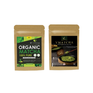 My Matcha มาย มัทฉะ มัจฉะ [25 g./ซอง/40 แก้ว] / V Matcha วี มัทฉะ[30 g.] ชาเขียวออแกนิคแท้ 100% จากญี่ปุ่น 0 kcal.