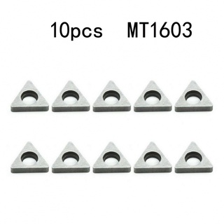 เม็ดมีดกลึงคาร์ไบด์ Cnc เหล็กทังสเตน 10 ชิ้น