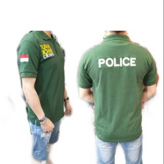 Hijau เสื้อโปโล ปักลาย Tiedye TRUN BACK CRIME Green ARMI คุณภาพ