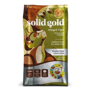 [ส่งฟรี] Solid Gold Winged Tiger อาหารเม็ดสำหรับแมวโต แมวทำหมัน แมวแพ้ง่าย 1.36 Kg.