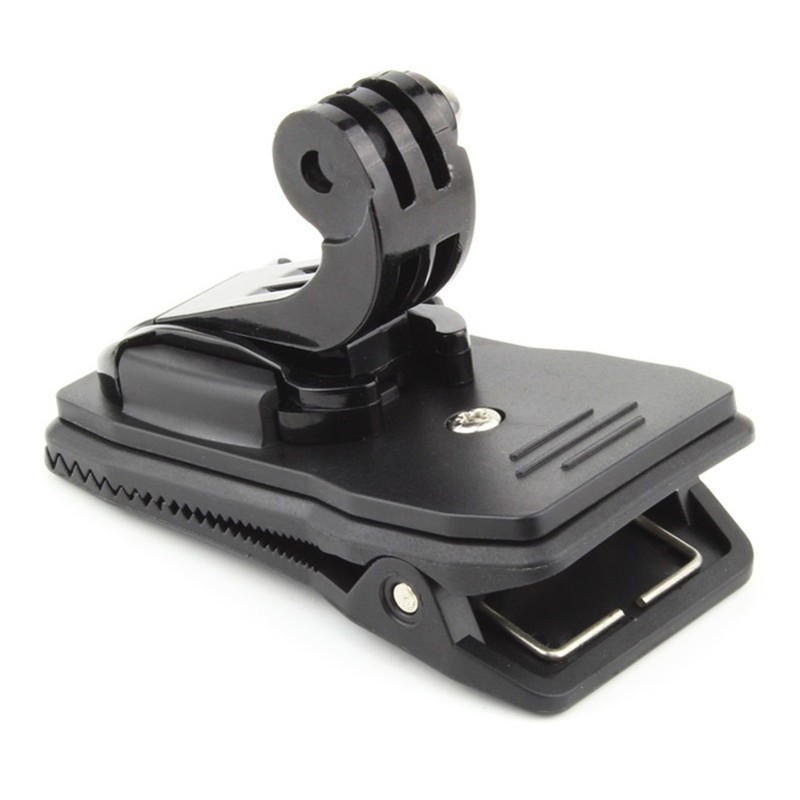 ชุดอุปกรณ์เสริม GoPro Quick Release Universal แบบพกพาคลิป + ฐานรูปตัว J หมุนได้ 360 องศาใช้งานง่ายคลิปกระเป๋าเป้สะพายหลังคลิปเสริมโรงงานอุปกรณ์เสริม Hero6