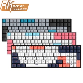 คีย์บอร์ด Royal Kludge 96Key RK860 RK100 Backlit Bluetooth 2.4GHz Wireless Wired 3 Mode Rechargeable Mechanical Keyboard