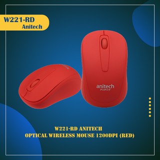 Anitech W221-RD  Optical Wireless Mouse(Red)