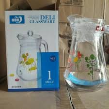 คุณภาพสูงดอกไม้พิมพ์ 1.5L ขวดน้ําแก้ว MSPBDN042B45900K 5.0