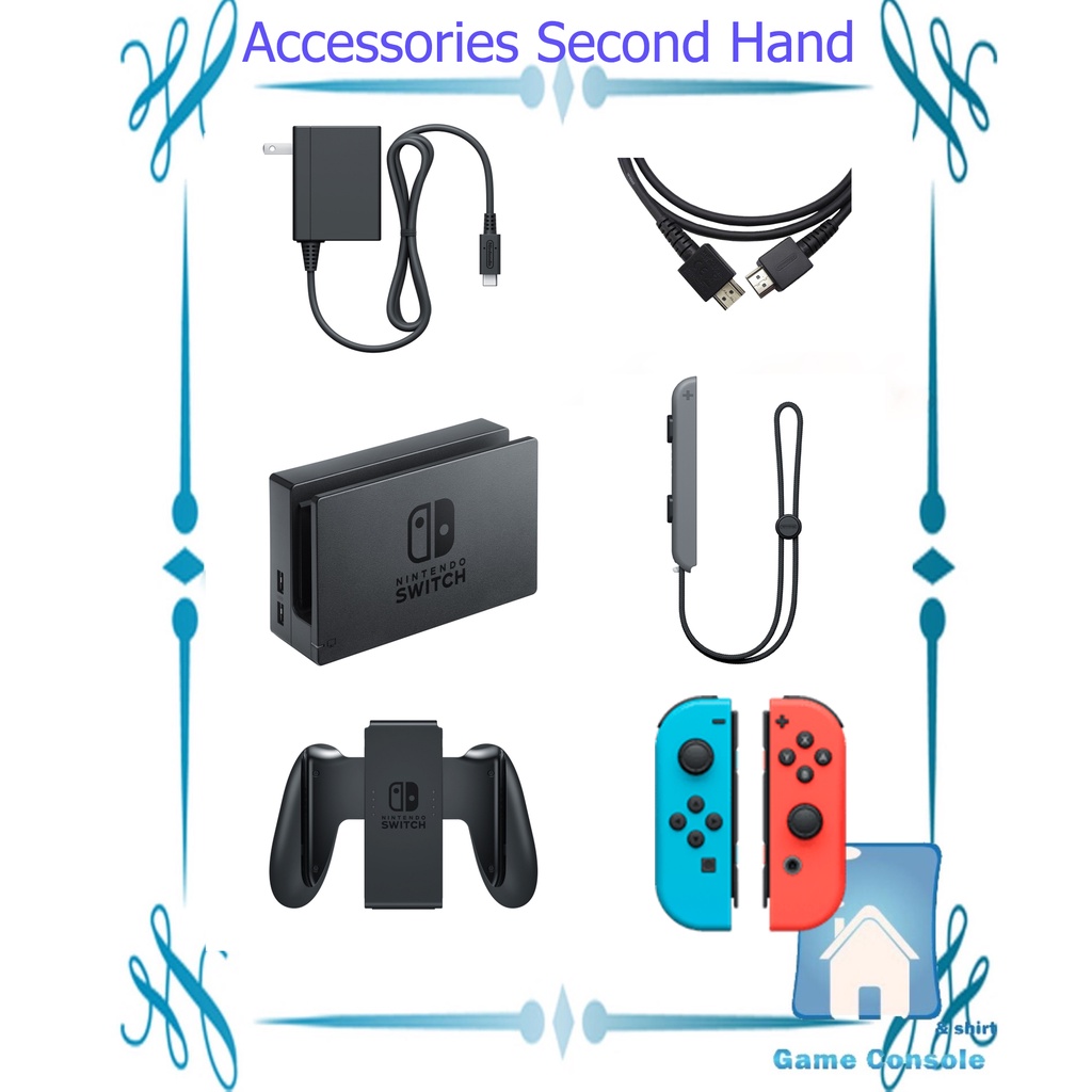 อุปกรณ์ Nintendo Switch Accessories (Dock, Adapter, Grip, Strap, HDMI) ของแท้ มือสอง สภาพดี